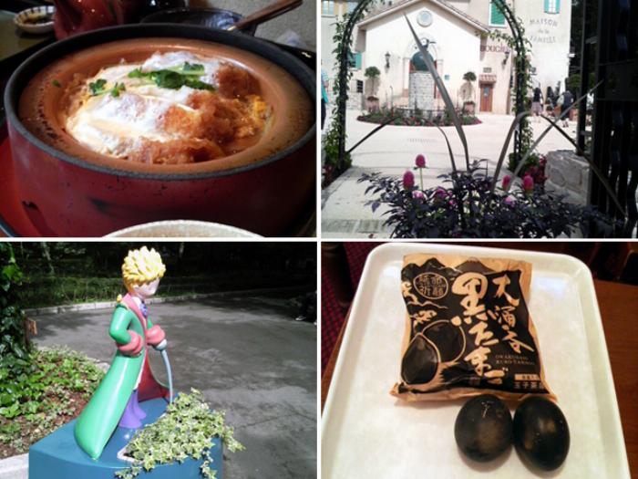 梅酒による腹痛で温かい飲み物を飲みながらソファで休んでいる女性